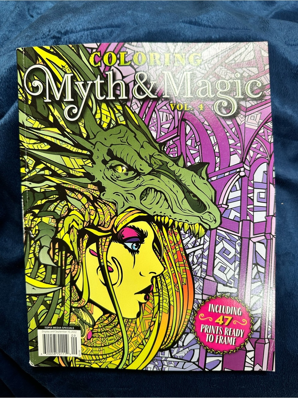 Myth & Magic Coloring Book Vol. 4 - Purple, Green & Yellow Artwork